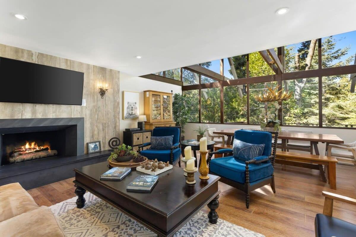 Snowflower Cabin Modern Luxe, 2 Level, 1500 Sqft, Ac, View, Dogs, Walk To Village Lake Arrowhead Exterior photo